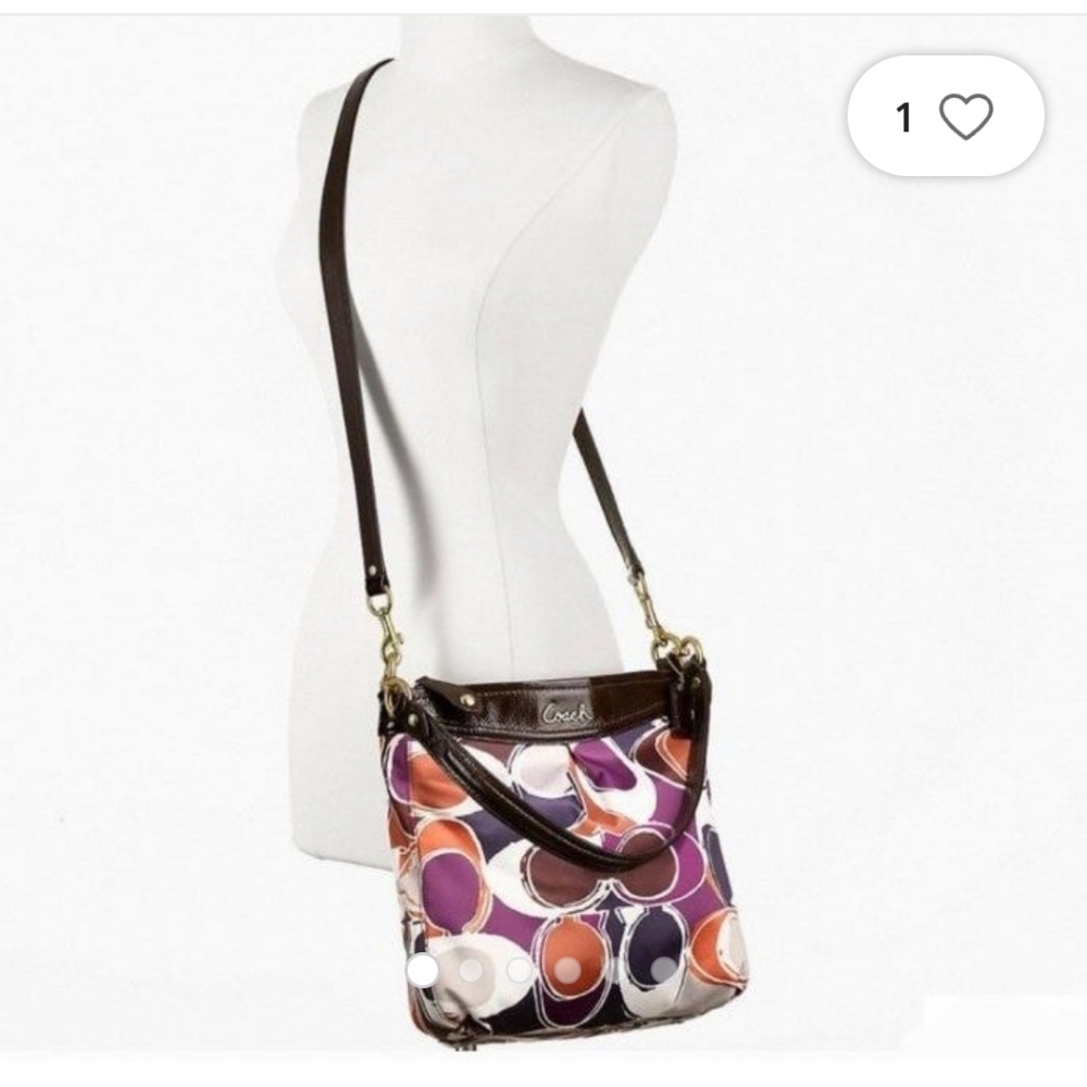 Coach Ashley Scarf Hippie Print Convertible Bag F20016